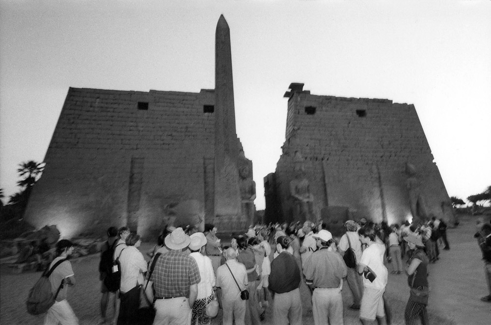 Tourists at Luxor Temple